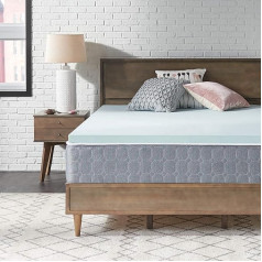 Sealy Essentials California King Memory Foam Mattress Topper, 5 cm, Blue