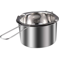 Sewroro Double Boiler Pot Set, Chocolate Melting Pot with Stainless Steel Boiling Water Pot for Melting Chocolate, Candles, Candles, Soap, Wax (400ml) - 2 Pieces