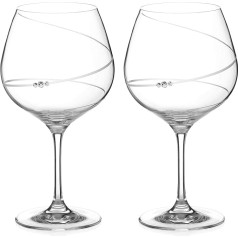 DIAMANTE Swarovski Gin Copa Glasses 