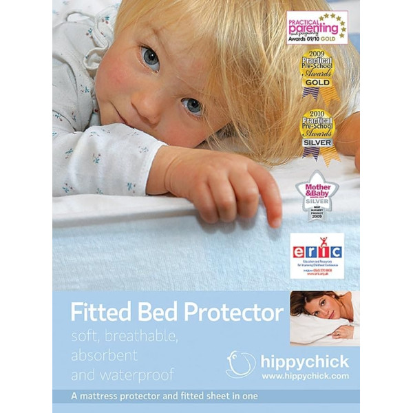 Hippychick Mattress Protector Fitted Sheet, 90 x 190 cm - Single