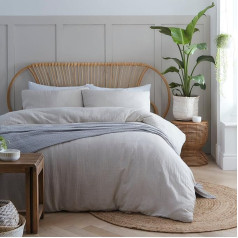 Appletree Loft - Fresco - 100% Cotton Single Duvet Cover Set, Natural