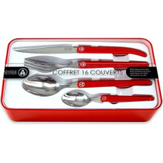 Laguiole Production - 16 Piece Acid-Resistant Designer Cutlery - Stainless Steel and ABS - Cutlery for 4 People - Presentation Gift Box
