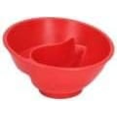 Food Bowls, Split Food Bowl, Stackable, Separate Multi-Purpose Snack Bowl for Ice Cream, Yogurt, Berries, French Fries (Red) Feed, Complementary Feeding Tools