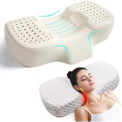 Cervical Pillow for Neck Pain Relief, Adjustable Ergonomic Contour, Memory Foam, Neck Pillow for Sleeping, Orthopedic Neck Support Pillow, Bed Pillow for Side Sleepers (Small)