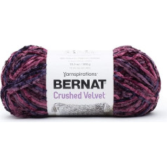 Bernat 16101616005 Crushed Velvet Crushed Velvet Polyester Burgundy 300g 288 Yards