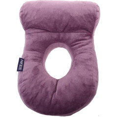 Veemoon Ear Piercing Pillow for Side Sleepers O Shape Side Sleeper Pillow Ear Protection Cushion with One Ear Hole for CNH Ear Pain Ear Inflammation Pressure Wounds