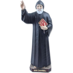Proposte Religiose St Charbel Statue Height 40 cm Hand Painted