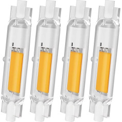 Anugsoe R7S LED 78 mm 20 W Dimmable Light Bulb Lamps, Natural White 4500 K 2000 LM, 20 W R7S LED 78 mm Replacement for 200 W J78 mm Halogen Rod, No Flickering, 360° Beam Angle LED Rod, AC 220-240 V,