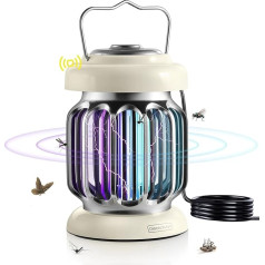 Hybrid Spectrum, Light Sensor 15 W Electric Insect Killer, Electric Fly Trap, Indoor and Outdoor Use, Mosquito Trap, Indoor Fruit Fly Trap, Fly Catcher