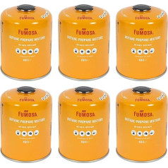 FUMOSA Gas Cartridge Set for Weber Q100/1000 Series, Performer & Go Anywhere, Valve Cartridge 450 g Each 2 to 12 Pieces