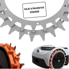 ROBO CLAWS Navimow i105E Stainless Steel Spikes 3 mm Thick Robotic Lawnmower Spikes Made in Germany Deburred 14x Stainless Steel Screws Traction Improvement for Navimow Spikes 255 mm