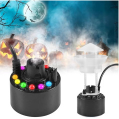 Ultrasonic Nebuliser, Mini Fog Machine, Adjustable Mist Amount, with Removable Splash Guard for Water Fountain, Halloween, for Ponds, Aquariums