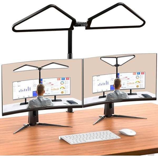 LETIANPAI Desk Lamp for Office and Home, Eye Care, Architect Work Lamp, 4 Colour Temperatures and 5 Brightness Levels, Workbench Drawing, Multi-Angle Flexibility for Reading and Studying