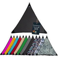 freigarten.de Awning Waterproof Sun Protection Garden with Attachments, Linen, 100% Protection Against UV Rays (3 x 3 m, Anthracite)