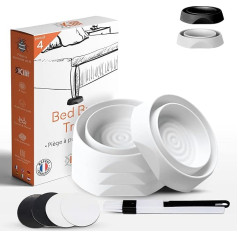 KALIGEN® Bed Bug Trap Complete Set of 4 Bed Bugs Eco Friendly Pesticide Free Insect Repellent 100% Natural with Scoop and Brush White
