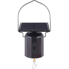 lyrlody Solar Powered Wind Chime Disco Ball Motor Rotating Mobile Whirligigs Outdoor Without Battery Ceiling Suspension for Yard Wind Socks