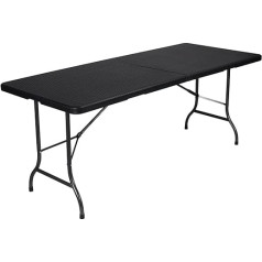 Rattan Style Folding Table – 180cm
