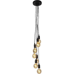 Lucide FIX MULTIPLE – Pendant Lights – 7 x E27 – Black