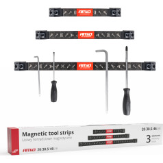 Magnētisko instrumentu turētāji 1x20cm 1x30,5cm 1x46cm komplekts -04263