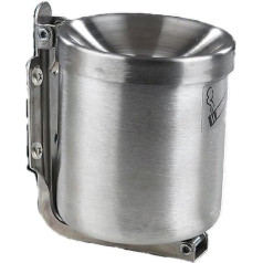 Unknown Safety Ashtray Tilting Wall Ashtray Stainless Steel