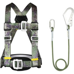 RRXEOUU Sicherheitsgurt-Absturzsicherungsset, Tragbarer Absturzsicherungsgurt Mit Verstellbarem Trageband, Abnehmbarer Taille Und Kleinem Haken