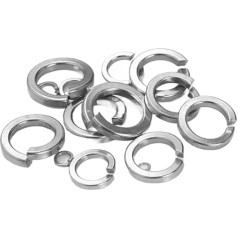TAuyuGCT Metallscheiben Feder-Split-Lock-Unterlegscheibe, elastische Dichtung GB93 M1,6 M2 M2,5 M3 M4 M5 M6 M8 M10 M12 M14 M16 M18 M20 M22 M24 M27(100pcs M4)