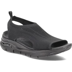 Skechers Arch Fit City Catch Women's Sandals Black Knit, 39