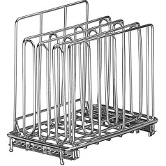 Lipavi Sous Vide Rack, Model L5 - Marine Quality 316L Stainless Steel - Adjustable, Collapsible, Ensures Even Warming with Sous Vide Cooking | Square 16,3 x 10,2 x 16,7 cm