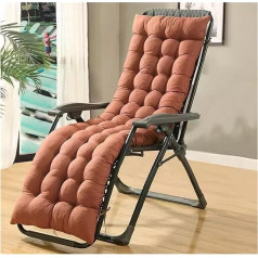 Lounger Zero Gravity Chair, Sun Loungers/Adjustable Patio, Folding Lawn Lounge Chair, Outdoor Camp Deck Chair with Removable Cushion (Color : Brown-C, Size : 50x67cm)