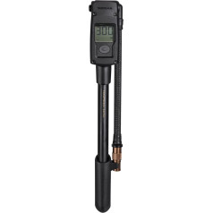 Topeak Unisex - Adult Pocketshock Digital Damper Pump, Black, 25.8 x 4.5 x 3 cm