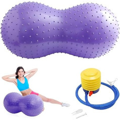 DAJASD Gymnastik Ball, 90x45CM Gymnastikball Sitzball mit Luftpumpe, Anti-Burst Peanut Massage Ball for Schwangerschaft, Fitness Ball | Pregnancy Ball for Yoga, Gymnastik, Core Training