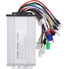 Akozon 48V 60V 64V 72V 12Tube Dual Mode Rectangula Electric Bike Controller, 1000W-1500W Metal Motor Brushless Controller for Bike, Scooter Speed