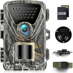 MAXDONE Wildlife Camera with Motion Sensor Night Vision - 28MP 1520P Hunting Camera 0.2s