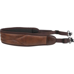 TOURBON Non-Slip Soft Padded PU & Leather Rifle Strap