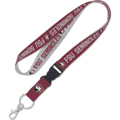 Florida State Seminoles Heather Lanyard with Removable Buckle, 1 inch, Multi-Colour, Large, multicoloured