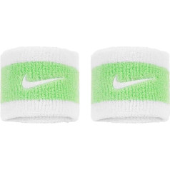 NIKE Swoosh Wristbands 117 White/Vapor Green/White