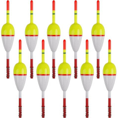 VATEICO Fishing Slip Bobber Float Kit,Balsa Slip Cork Bobber Stopper String Knots with Beads and Space Beans for Crappie Trout Panish Bass Fishing