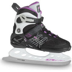 FILA Women's FILA Primo Ice Lady Leisure Ice Skates Women's Ice Hockey Ice Skating Stainless Steel Blade Strong H, Black/White/Magenta, 42 EU