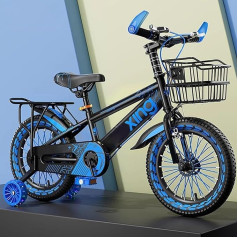 Children's Mountain Bike 20 Inch Widened Stabilisers Plus Rear Seat Front Basket Thickened Tyre Baby Bicycle Can Accompany It Boys and Girls Grow Up