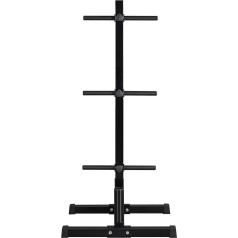 Yaheetech Dumbbell Stand 113 cm Weight Rack Weight Plate Stand with 28 mm Disc Holder Weight Stand 400 kg Load Capacity