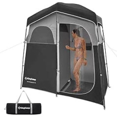 KingCamp Oversized Outdoor Shower Tents for Camping, Dressing Room, Portable Shelter, Changing Room, Shower Privacy, Single/Double Shower Tent, 200 x 105 x 203 cm