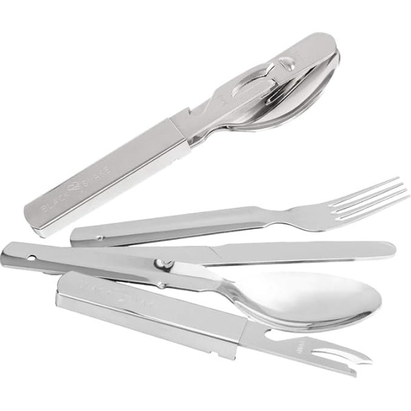 Cutlery Set of 2, 4 or 6 in BW Style, Ideal Cutlery for Camping