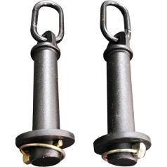 Power Cage Squat Rack, 1 Pair of Squat Rack Attachments for Rubber Band, Alloy Steel Rack Attachments for Home Fitness Fitness Equipment Accessories, Adaptations for 3 x 3 Rack Attachments with 1 Hole