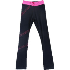 Figure Skating Trousers for Women, Professional Competition Skating, Long Trousers, Adult Ice Skating Clothing, Training Clothing, 001, L