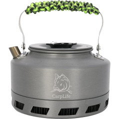 CarpLife Fishing Kettle - Handmade in the UK Rapid Boil Convection Fishing Kettle 1.1L Capacity - USA 550 Paracord Handle