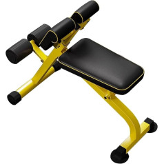 Home Abs Training Bench, Folding Roman Chair Hyperextension Bench with Adjustable Cushion for Commercial Home Training
