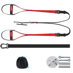 LAZYZ Resistance Bands with Carry Bag Stretching Exercise Fitness Auxiliary Stretching Training Bands for Legs, Buttocks, Arms, Training