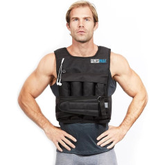 Runfast/Max Pro Weighted Vest 12lbs/20lbs/18.1 kg/lbs/27 kg, black