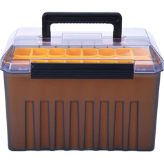 Clear Lid Fishing Box, Fishing Tackle Box, Lure Storage Box, Bait Storage Box, Portable Tackle Storage Clear Lid Fishing Lure Box for Tackle, Bait, Hooks Storage and Outdoor Fishing Organization