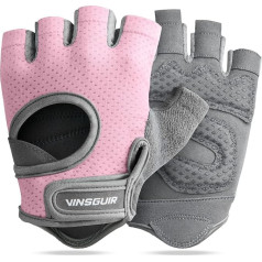 VINSGUIR Breathable Training Gloves for Women Weight Lifting Gloves for Gym Cycling Exercise Fitness and Training with Excellent Grip and Cushion Pads